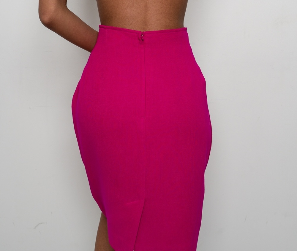 Pink Posh Pencil Skirt.